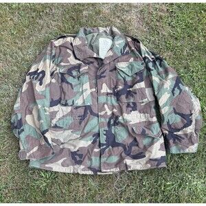 US Army M65 Field Jacket Camo Cold Weather Coat Medium Short With Liner